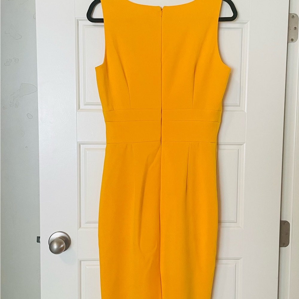 Ann Taylor Sunflower yellow sleeveless sheath dress - Picture 2 of 3